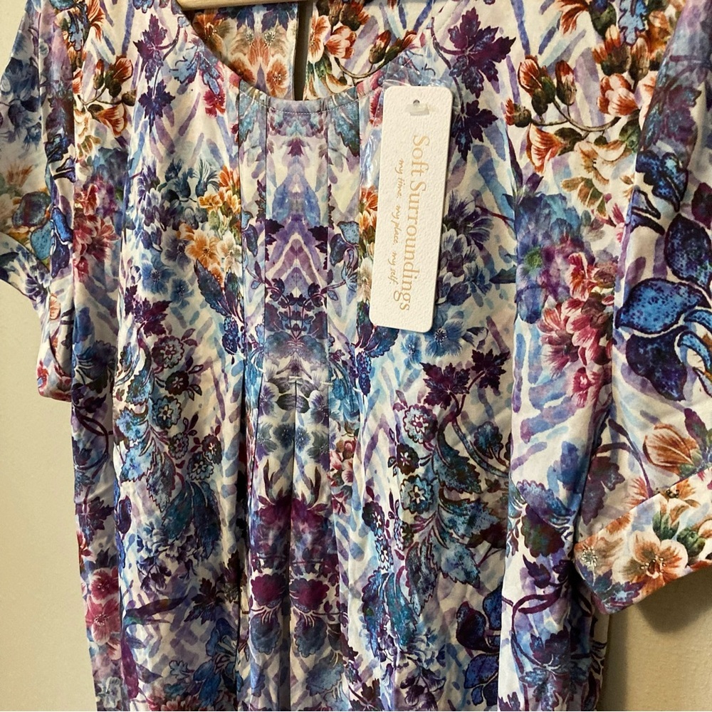 NWT Soft Surroundings Coloures Top - Picture 6 of 7